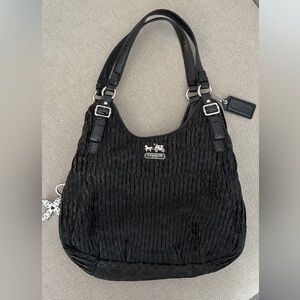 Coach Vintage Madison Maggie Pleated Stain Shoulder Bag